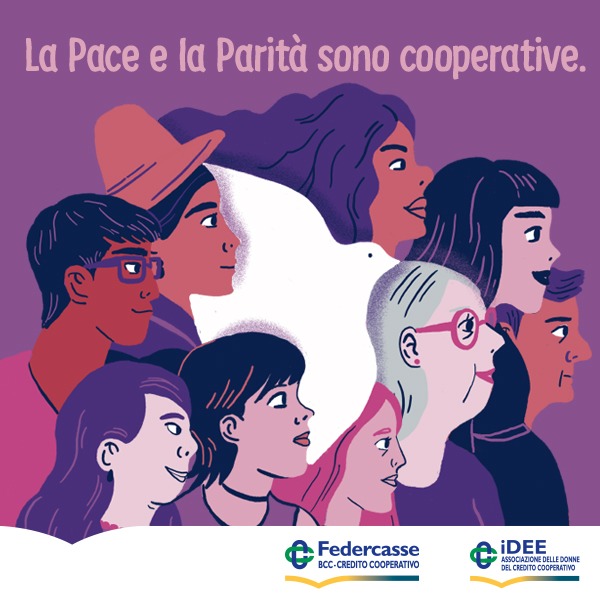 La pace e la parità sono cooperative, 8 marzo 2024 Federcasse e iDEE