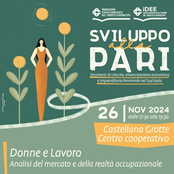 Percorso formativo: "Sviluppo alla pari. Strumenti di crescita, emancipazione economica e imprenditoria femminile nel Sud Italia"