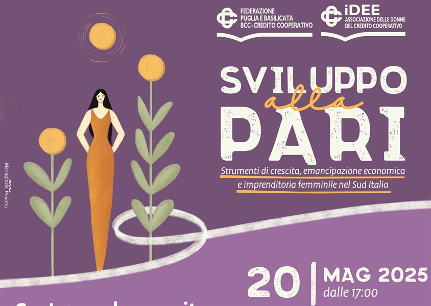 3° Incontro Percorso formativo: "Sviluppo alla pari. Strumenti di crescita, emancipazione economica e imprenditoria femminile nel Sud Italia"