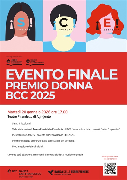 evento finale Premio Donna BCC 2025