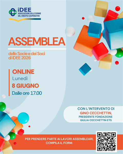 Assemblea Ordinaria delle Socie e dei Soci di iDEE 2026