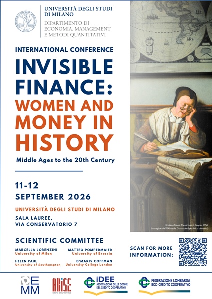 idee al Convegno internazionale: Invisible Finance: Women and Money in History