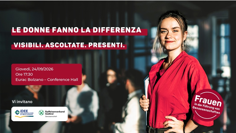"Le donne fanno la differenza. Visibili. Ascoltate. Presenti." -  IDEE e la...